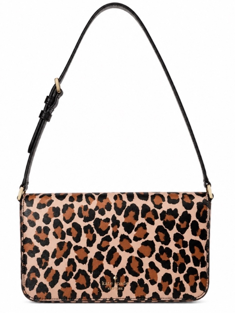 Kate Spade Staci Leopard Printed Flap Shoulder Bag New Stunning Bag! 6 1/2 by 11